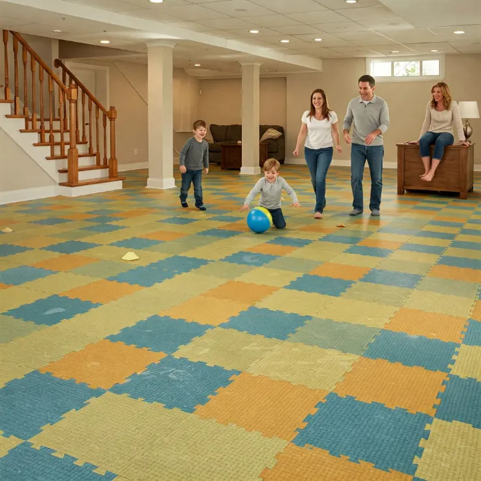 Interlocking Basement Floor Tiles