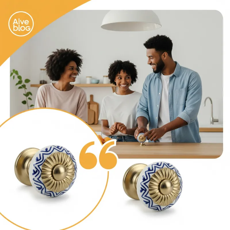 Art Deco Ceramic Drawer Knobs