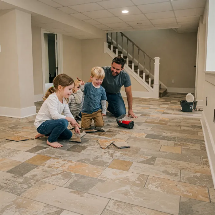 Basement Floor Tiles Ideas