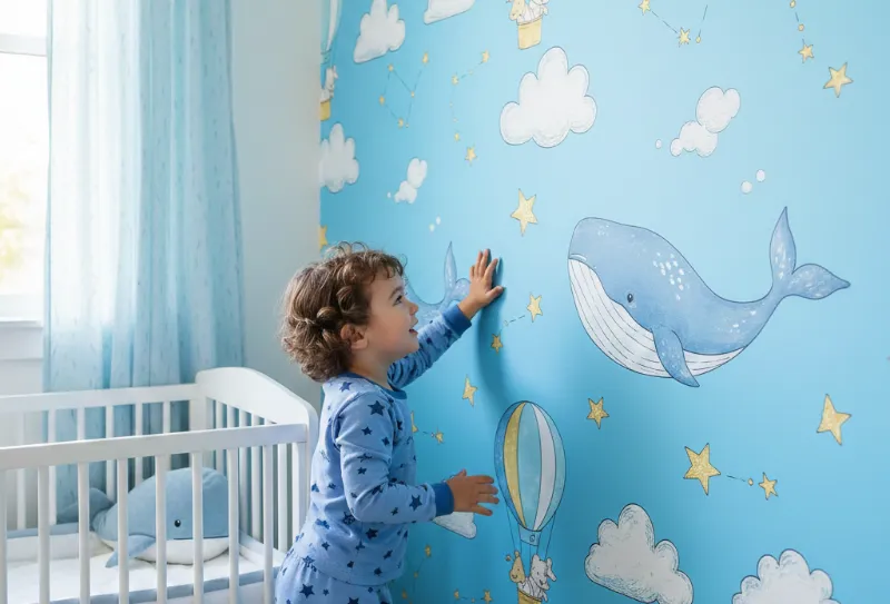 Blue Wallpaper Ideas for Kids 