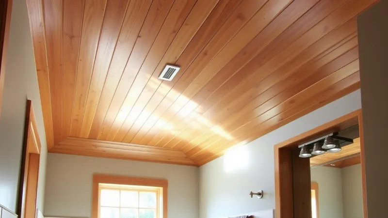 Cedar Ceiling in Bathrooms