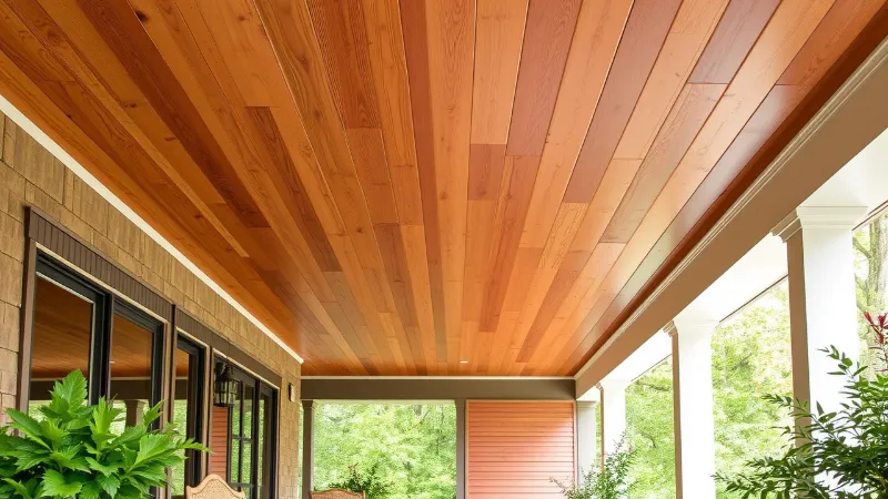 Cedar Porch Ceiling Ideas