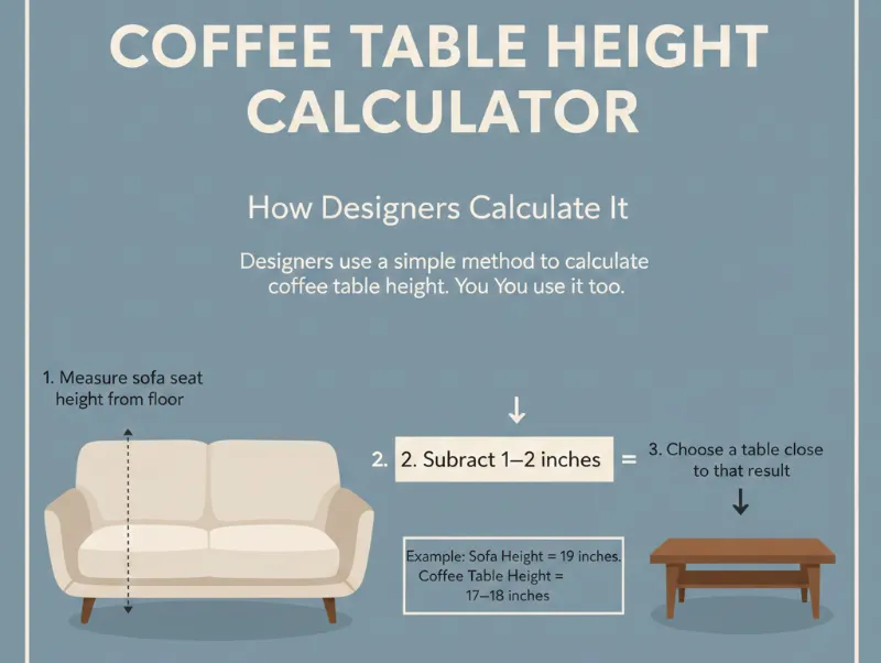 Coffee Table Height Calculator