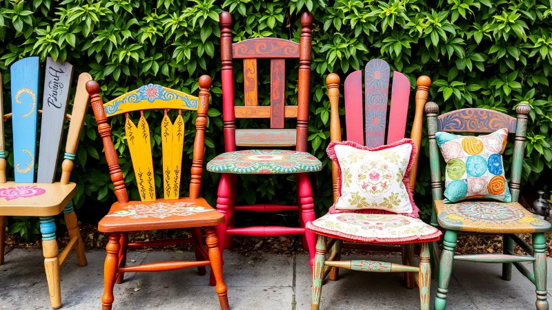 Decorating Ideas for Old Wooden Chairs