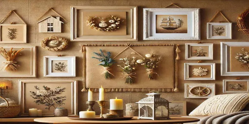 Displaying Burlap Wall Art