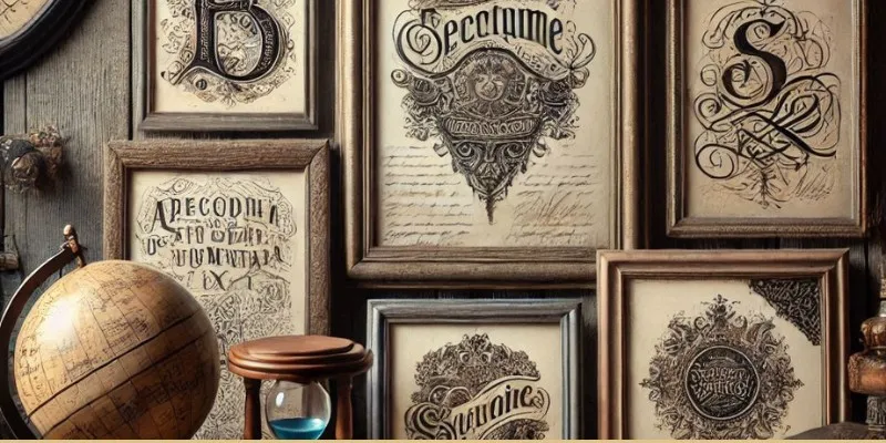 Framed Antique Letters