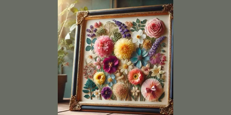 Framed Pressed Flowers