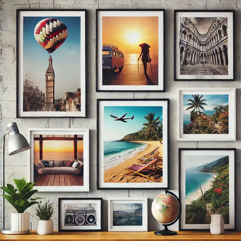 Framed Travel Photos Wall art