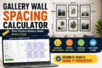 Gallery Wall Spacing Calculator Free for Perfect Frame Layouts Plan