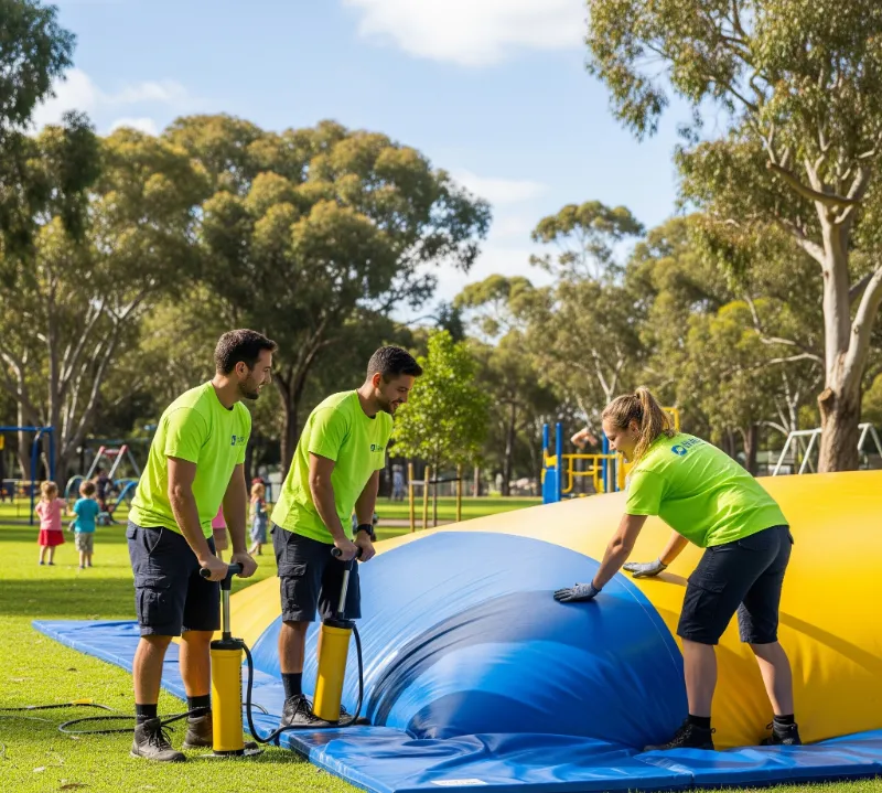 Jumping Pillow Installation