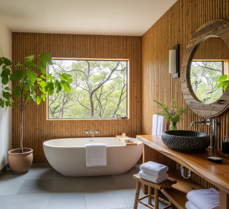 Nature-Inspired Bathroom