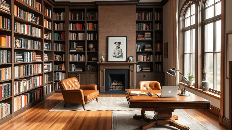 Personalized Home Library or Study