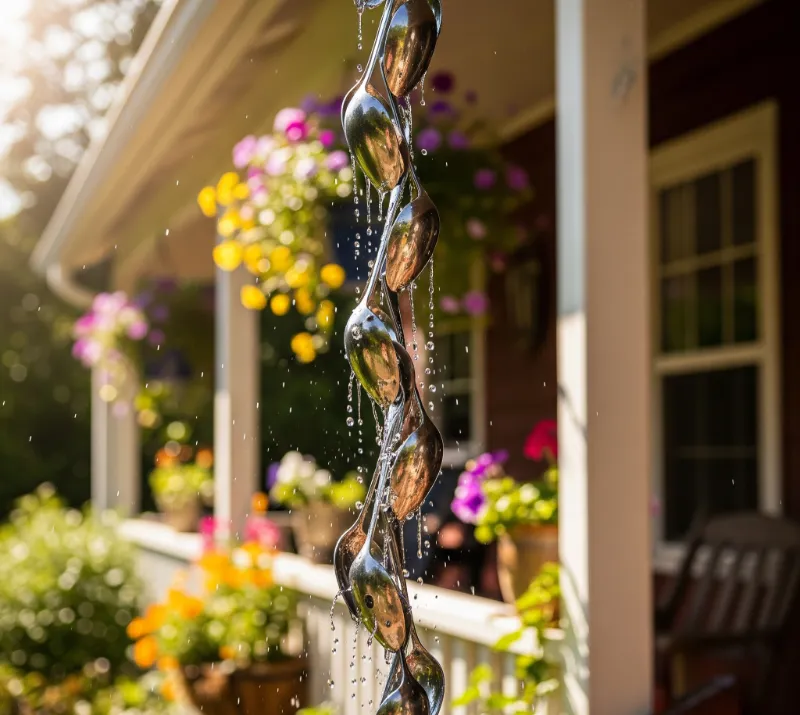 Recycled Spoon Rain Chain