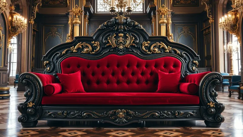 Royal Carved Wooden Sofa