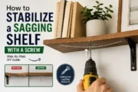 How to Stabilize a Sagging Shelf With a Screw (Step-by-Step DIY Guide)