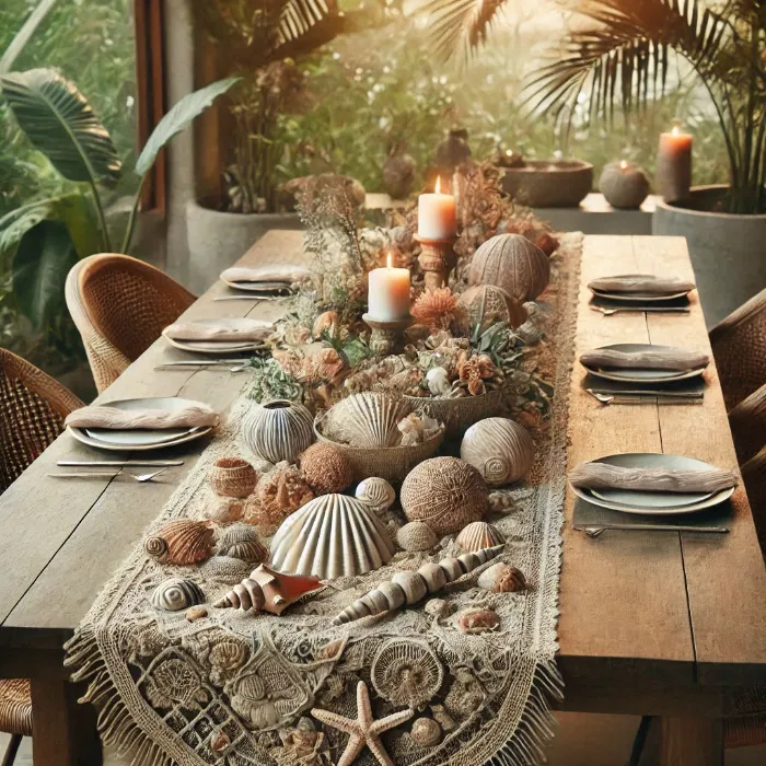 Decorating with Seashells Bohemian Style