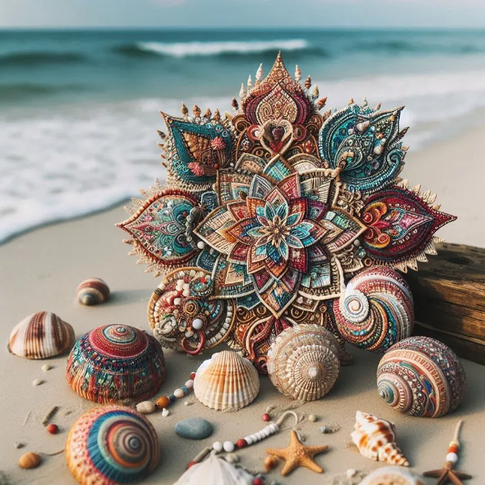 Decorating with Seashells Bohemian Style