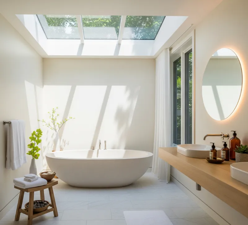 Spa-Inspired Hotel Bathroom