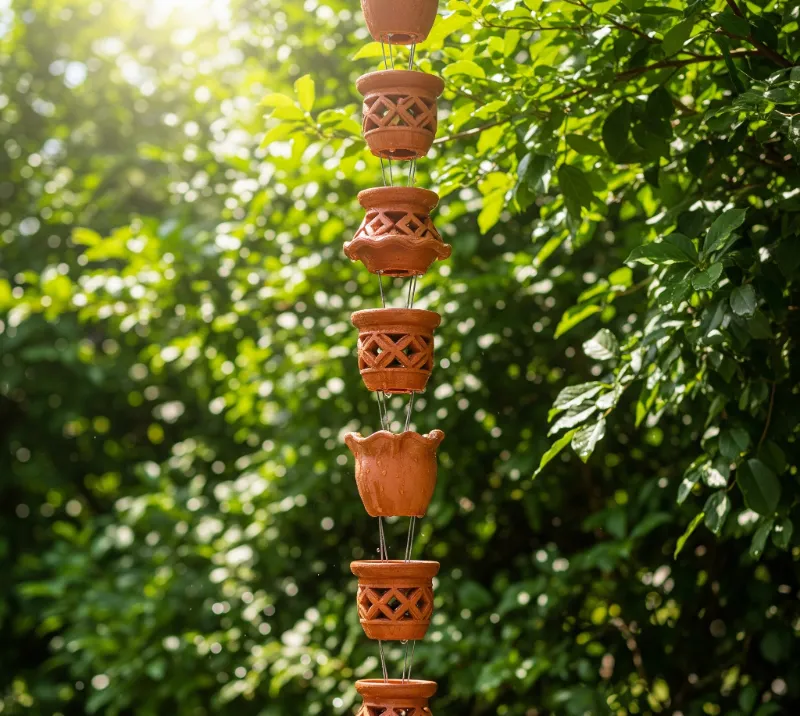 Terracotta Pot Rain Chain