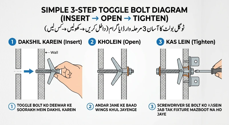 toggle bolt diagram