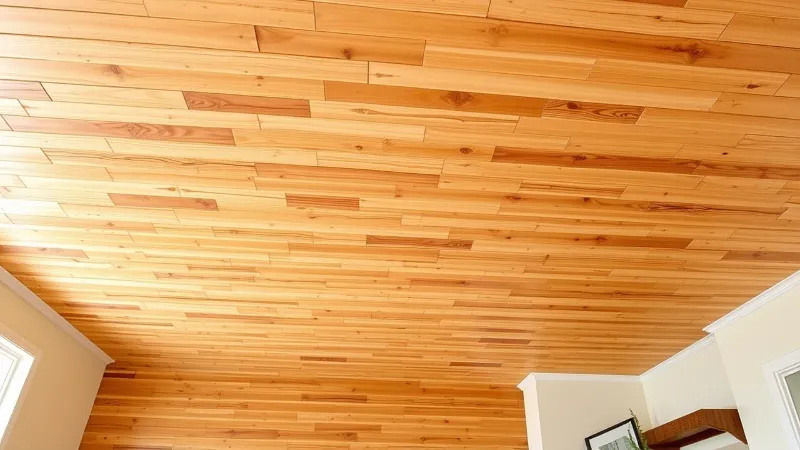 Tongue and Groove Cedar Ceiling