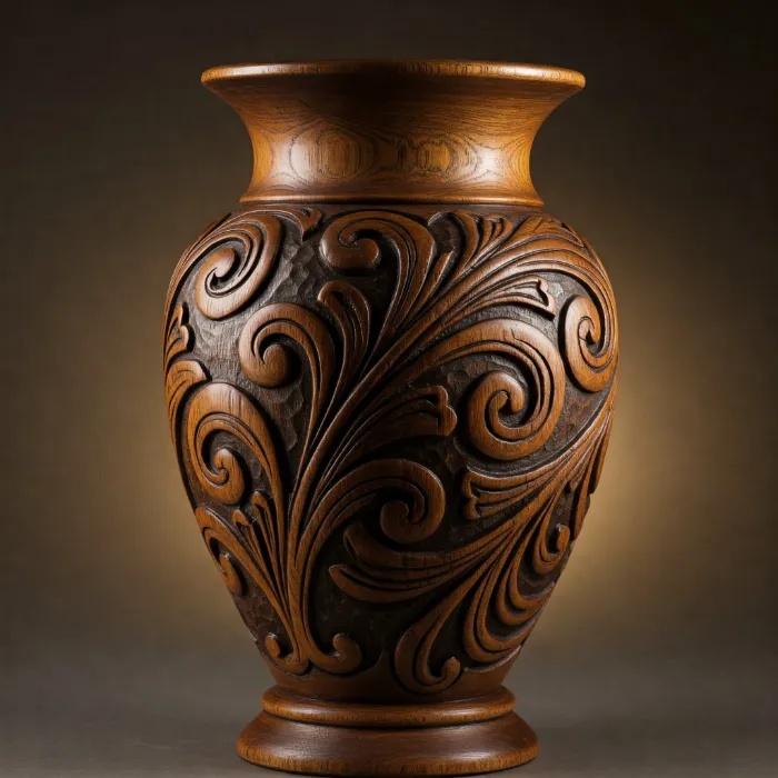 Wooden Vase Large